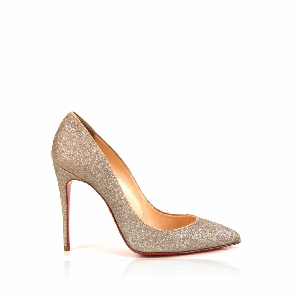 Christian Louboutin Gold Glitter Heels size EU 38